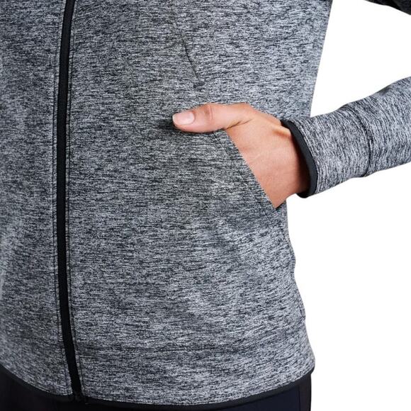 KUHL Bliss Dark Heather Grey Soft Premium Comfort Stretch Knit Hoody - Picture 4 of 7